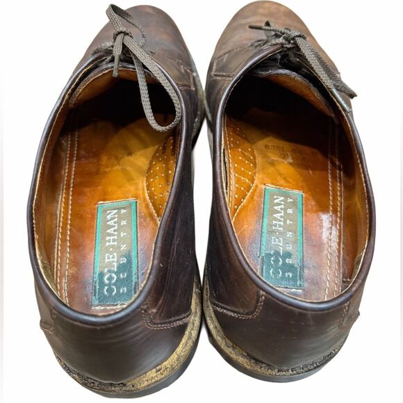👞✨ Cole Haan Men’s Brown Leather Oxford/Derby Dress Shoes - Size 9.5 🔥